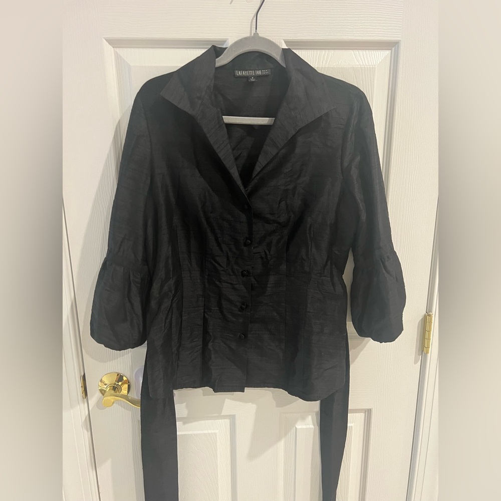 Lafayette 148 100% Silk Blouse - Picture 2 of 9